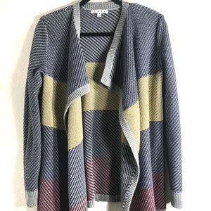 CAbi multi colored blanket cardigan